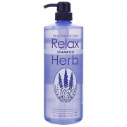 Растительный шампунь для волос с расслабляющим эффектом (с маслом лаванды) 1000 мл NEW RELAX HERB SHAMPOO / JUNLOVE