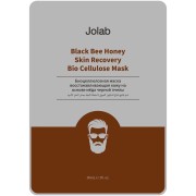 Мужская биоцеллюлозная маска восстанавливающая кожу на основе мёда чёрной пчелы 30 мл Men's Black Bee Honey Skin Recovery Bio Cellulose Mask / TTMask