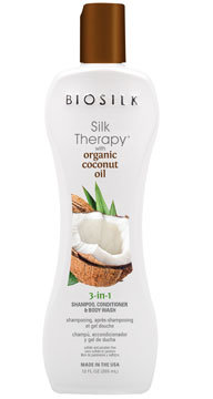 Средство с органическим кокосовым маслом 3-в 1, 355 мл Silk Therapy with Coconut Oil 3-in-1 BioSilk / БиоСилк