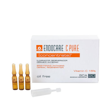 Регенерирующий омолаживающий концентрат с витамином С 14 шт*1 мл ENDOCARE C Pure Concentrate – Brightening Antiaging Dermal Regenaration Cantabria Labs / Кантабрия Лабс