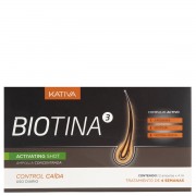 Концентрат против  выпадения волос в ампулах 12*4 мл Biotina Kativa / Катива