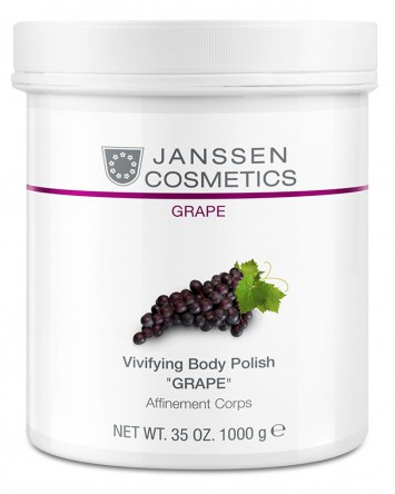 Регенерирующий Anti-age скраб Виноград 1000 мл Vivifying Body Polish "Grape" Janssen Cosmetics / Янсен Косметикс