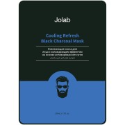 Мужская освежающая маска для лица с охлаждающим эффектом на основе активированного угля 20 мл Men's Cooling Black Charcoal Mask / TTMask