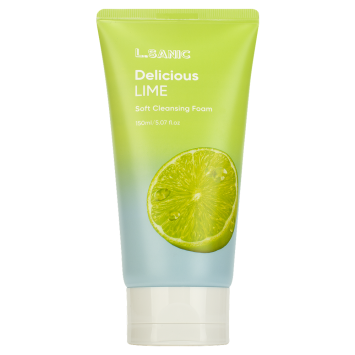 Очищающая пенка для умывания с экстрактом лайма, 150 мл Delicious Lime Soft Cleansing Foam L.Sanic / Эль Саник