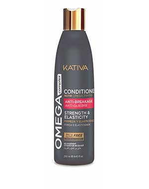 Антистрессовый кондиционер для поврежденных волос Omega Complex, 250мл / Kativa