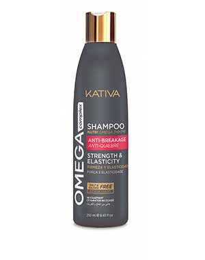 Антистрессовый шампунь для поврежденных волос Omega Complex, 250мл / Kativa