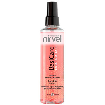 Двухфазный спрей-кондиционер для окрашенных волос 200 мл Colored Hair Biphase BasiCare Nirvel / Нирвель