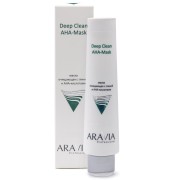 Маска очищающая с глиной и AHA-кислотами для лица 100 мл Deep Clean AHA-Mask Aravia / Аравия