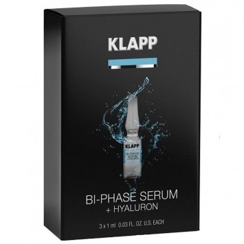 Двухфазная сыворотка "Гилаурон" 3*1 мл POWER EFFECT  Bi-Phase Serum +HYALURON  KLAPP Cosmetics / КЛАПП Косметикс