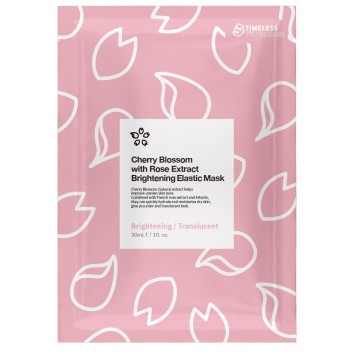 Осветляющая эластичная маска с экстрактом цветов сакуры и розы 30 мл Cherry Blossom with Rose Extract Brightening Elastic Mask / TTMask