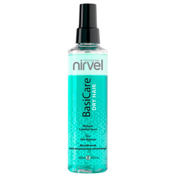 Двухфазный спрей-кондиционер увлажняющий 200 мл Dry Hair Biphase BasiCare Nirvel / Нирвель