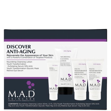 Дорожный набор препаратов для омоложения кожи Anti Aging Discover Kit M.A.D Skincare