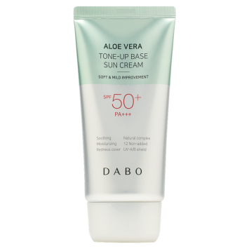 Солнцезащитный крем с тонирующим эффектом с алоэ вера SPF50+ PA+++, 70 мл Aloe Vera Tone-Up Base Sun Cream DABO / Дабо