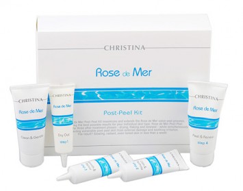 Набор для постпилингового ухода 5 препаратов Rose de Mer Post Peel kit | Christina