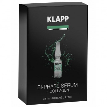 Двухфазная сыворотка "Коллаген" 3*1 мл POWER EFFECT  Bi-Phase Serum +COLLAGEN KLAPP Cosmetics / КЛАПП Косметикс