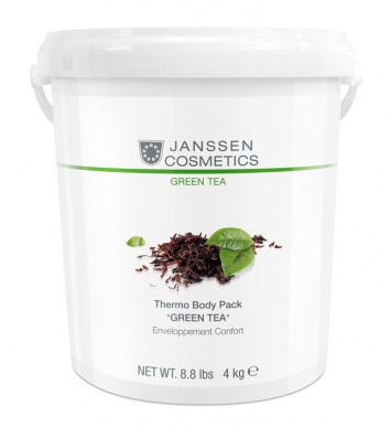 Саморазогревающееся anti-age корректирующее обертывание Зеленый чай 4 кг Thermo Body Pack "Green Tea" Janssen Cosmetics / Янсен Косметикс