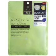 Маска дерма лазер с маслом чайного дерева 7 шт Derma Laser Super TeaTree100 / Quality First