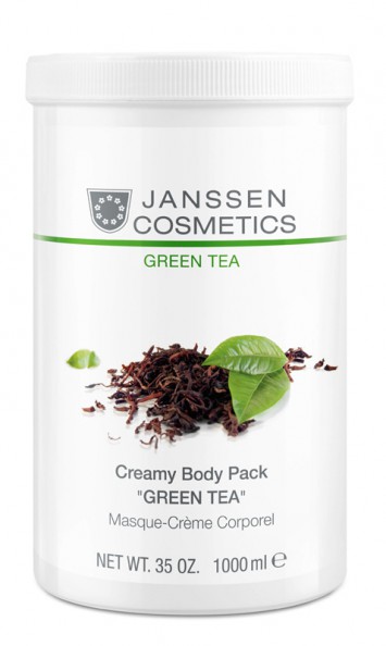 Кремовое обертывание с anti-age эффектом Зеленый чай 1000 мл Creamy Body Pack "Green Tea" Janssen Cosmetics / Янсен Косметикс 