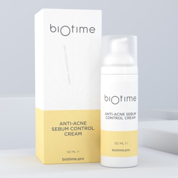 Себорегулирующий крем анти-акне 50 мл ANTI-ACNE SEBUM CONTROL CREAM BIOTIME / Биотайм