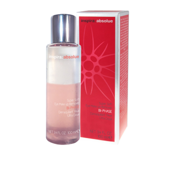 Двухфазный лосьон для снятия макияжа 100 мл, 500 мл Super Soft Eye Make Up Remover Bi-Phase INSPIRA MED+ Janssen Cosmetics / Янсен Косметикс