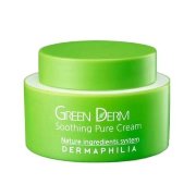 Натуральный увлажняющий крем-гель для лица 50 мл Soothing Pure Cream Green Derm / Dermaphilia
