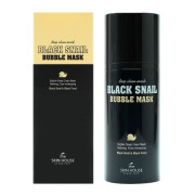 Кислородная очищающая маска с муцином черной улитки 100 мл Black Snail Bubble Mask The Skin House / Зе Скин Хаус