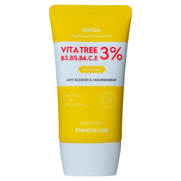 Солнцезащитный крем с витаминами, 75 мл Vita Tree 3% Sun Cream ShinCos.Lab /  ШинКос.Лаб