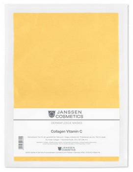 Коллаген с витамином С / зеленым чаем (светло-оранжевый лист) 1 шт Collagen Vit. C/Green tea Janssen Cosmetics / Янсен Косметикс