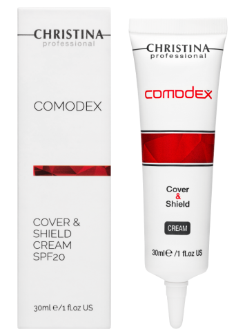 Защитный крем с тоном SPF 20, 30 мл Comodex Cover&Shield Cream SPF 20 | Christina