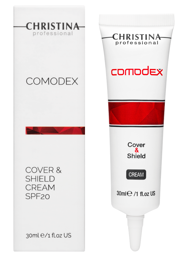 Shield cream. Christina Comodex косметика. Christina Comodex маска. Кавер крем Комодекс.