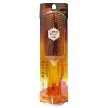 Щетка массажная для увлажнения и придания блеска волосам с мёдом и маточным молочком пчёл Honey Brus 721113 / VeSS