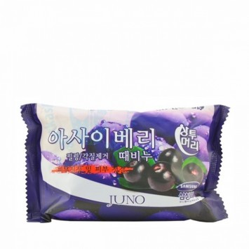Мыло с отшелушивающим эффектом с черникой, 150 мл, Sangtumeori Peeling Soap Blueberry / Juno