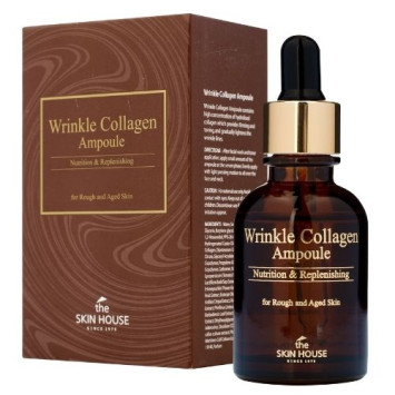 Антивозрастная ампульная сыворотка с коллагеном "Wrinkle Collagen", 30 мл Wrinkle Collagen Ampoule The Skin House / ЗЕ Скин Хаус
