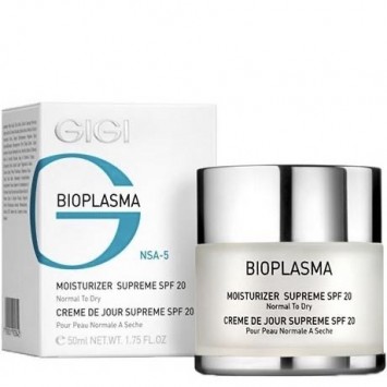 Крем увлажняющий для нормальной и сухой кожи SPF 20 50 мл, 200 мл BioPlasma Moist for Dry Skin SPF 20 GiGi / ДжиДжи