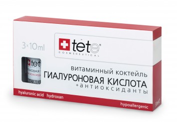 Гиалуроновая кислота + Антиоксиданты 3 X 10 мл |TETe Cosmeceutical  / Hyaluronic Acid & Antioxidants/ (Vit.C)