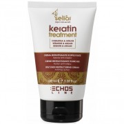 Восстанавливающий крем-флюид против секущихся кончиков волос 100 мл Seliar Keratin Treatment Echosline / Экослайн