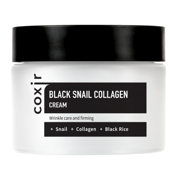 Крем против морщин с коллагеном и муцином черной улитки, 30 мл, 50 мл Black Snail Collagen Cream COXIR / Коксир