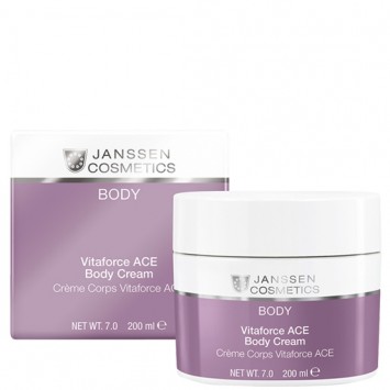 Насыщенный крем для тела с витаминами A, C и E 200 мл Vitaforce ACE Body Cream Janssen Cosmetics / Янсен Косметикс