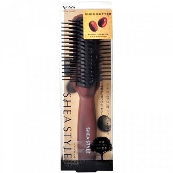 Щетка массажная для увлажнения и смягчения волос с маслом дерева Ши Shea Style brush / VeSS