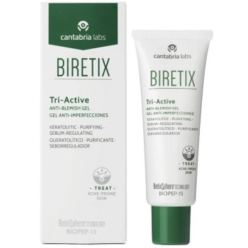 Гель три-актив для кожи с акне, 50 мл Biretix Tri-Active Anti-Blemish Gel Cantabria Labs / Кантабрия Лабс