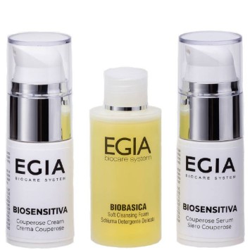 Дорожный набор для кожи склонной к куперозу 50 мл + 15 мл + 15 мл Travel Kit for Couperose Skin / EGIA
