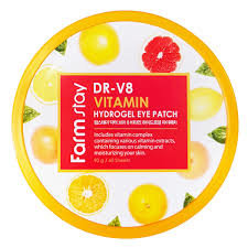 Гидрогелевые патчи для глаз с витаминами, 1,4гр*60шт, DR-V8  Vitamin Hydrogel Eye Patc / Farmstay