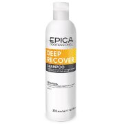 Шампунь для поврежденных волос с маслом сладкого миндаля и экстрактом ламинарии 300 мл DEEP RECOVER Epica / Эпика