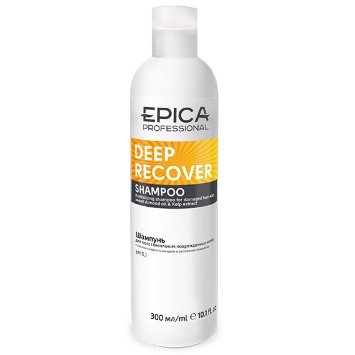 Шампунь для поврежденных волос с маслом сладкого миндаля и экстрактом ламинарии 300 мл DEEP RECOVER Epica / Эпика