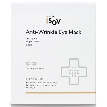 Патчи для глаз 30 пар Anti Wrinkle Mask / Isov Sorex / Изов (Южная Корея)