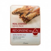 Тканевая маска с красным женьшенем, 25 мл, Real Essence Mask Pack - Red Ginseng / Juno