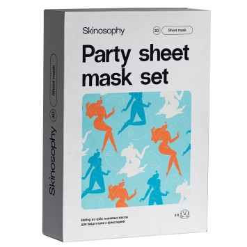 Подарочный набор тканевых масок для лица 3 шт Skinosophy / Скинософи