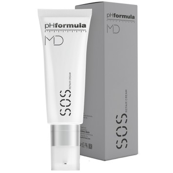 Восстанавливающий крем-концентрат для сухой и чувствительной кожи 50 мл MD SOS repair cream / pHformula