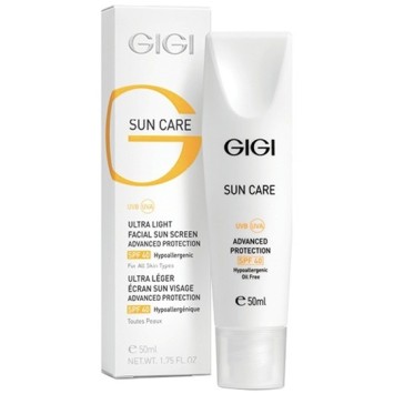 Эмульсия легкая увлажняющая защитная SPF 40,  50 мл Sun Care Ultra Light Facial Sun Screen SPF 40 GiGi / ДжиДжи