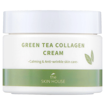 Успокаивающий крем на основе коллагена и экстракта зелёного чая 50 мл Green Tea Collagen Cream The Skin House / Зе Скин Хаус